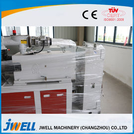 PVC WPC Plastic Profile Extrusion Line , Twin Screw Extruder Machine Popular Door Cover